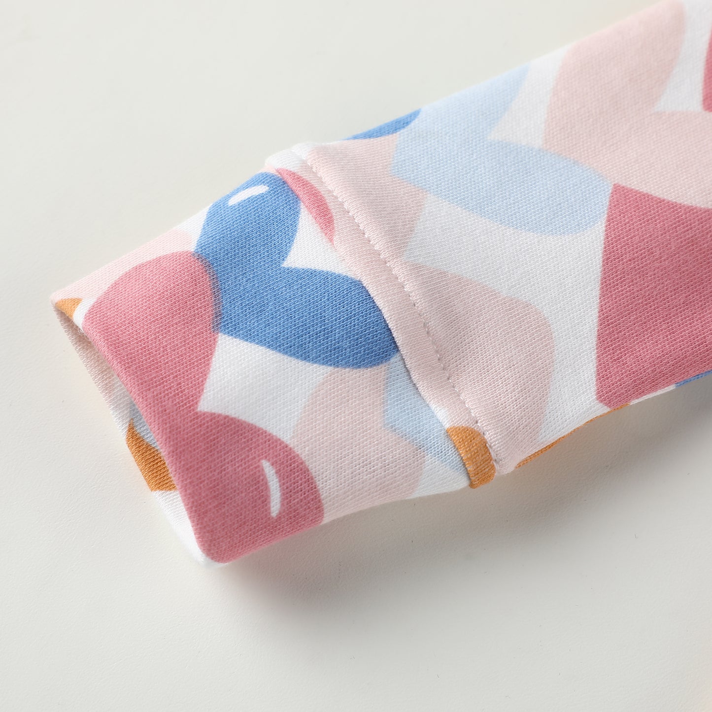 100% Organic Cotton Zip Footless Pajamas - Colorful Heart