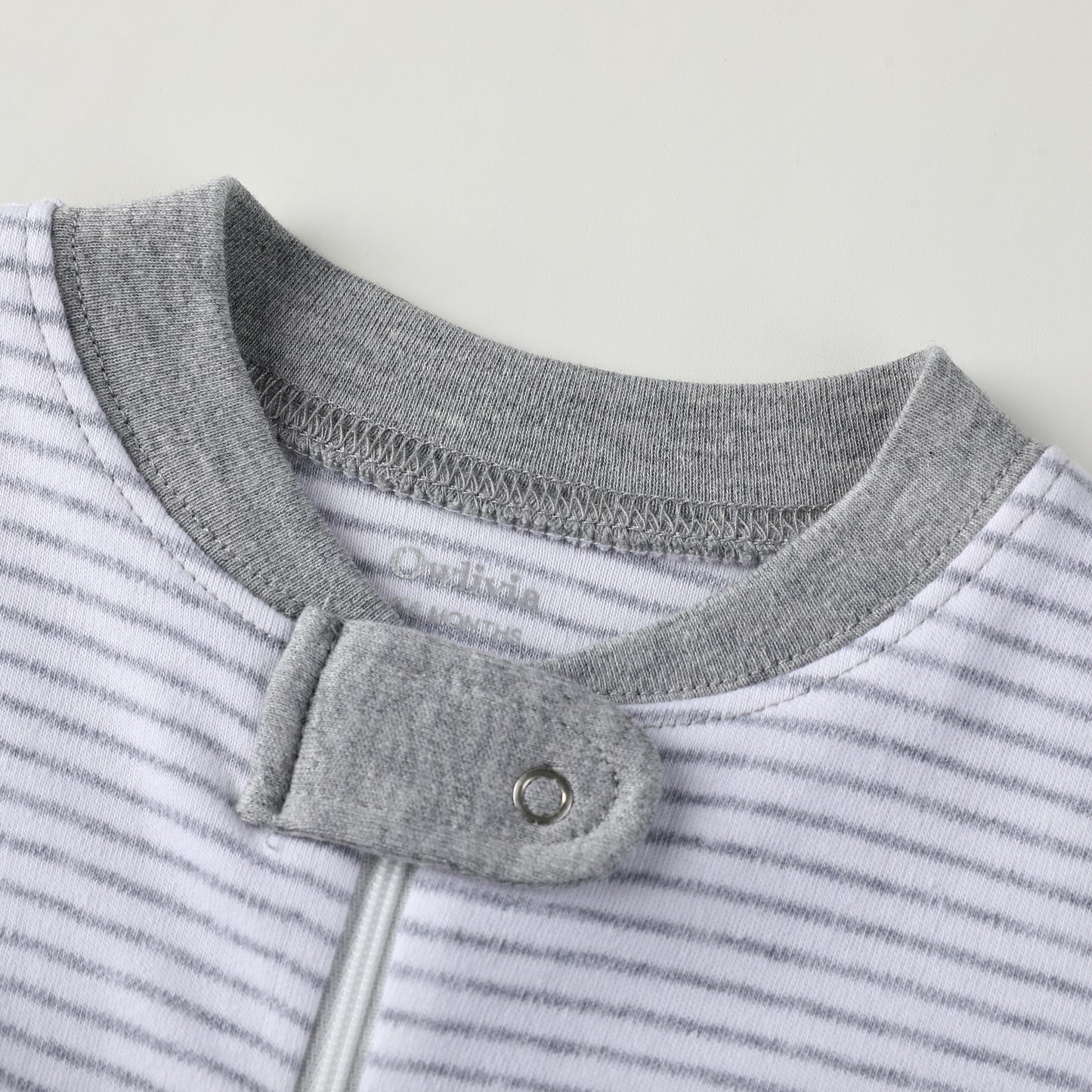 100% Cotton Footless Zip Pajamas - 2 pack - Green Cheetah & Stripes