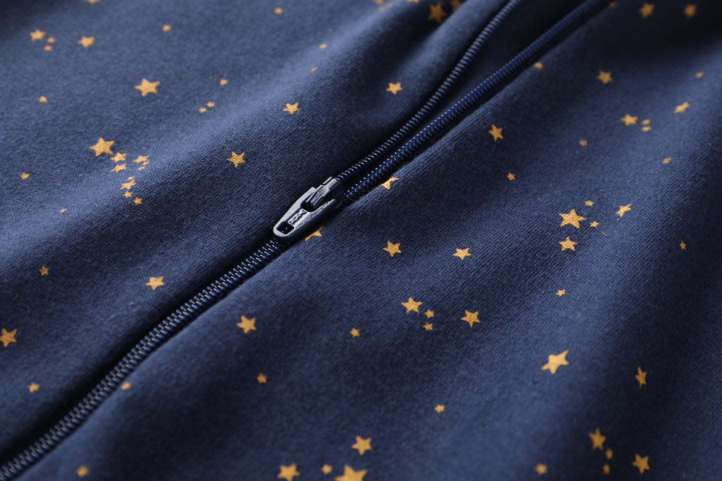 100% Organic Cotton Zip Footless Short Sleeve Pajamas - Short Starry Sky