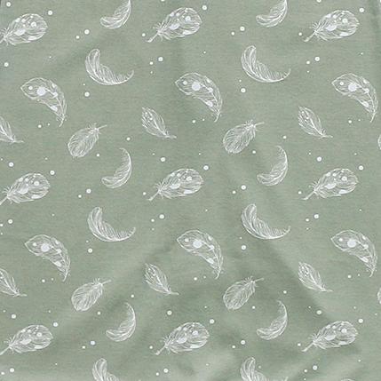100% Organic Cotton 0.5tog Sleep Sack - Sage Feather