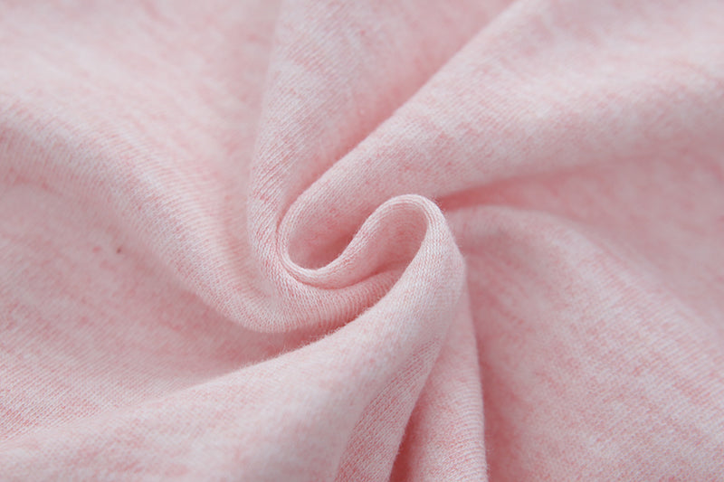 100% Organic Cotton Zip Footed Pajamas 2 Pack - Pink Hearts and Pink Melange