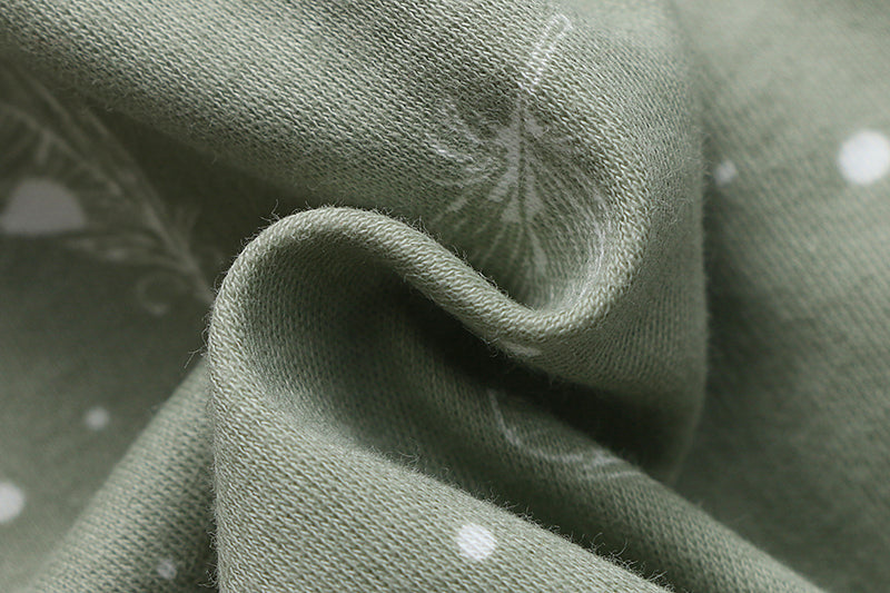 100% Organic Cotton 0.5tog Sleep Sack - Sage Feather