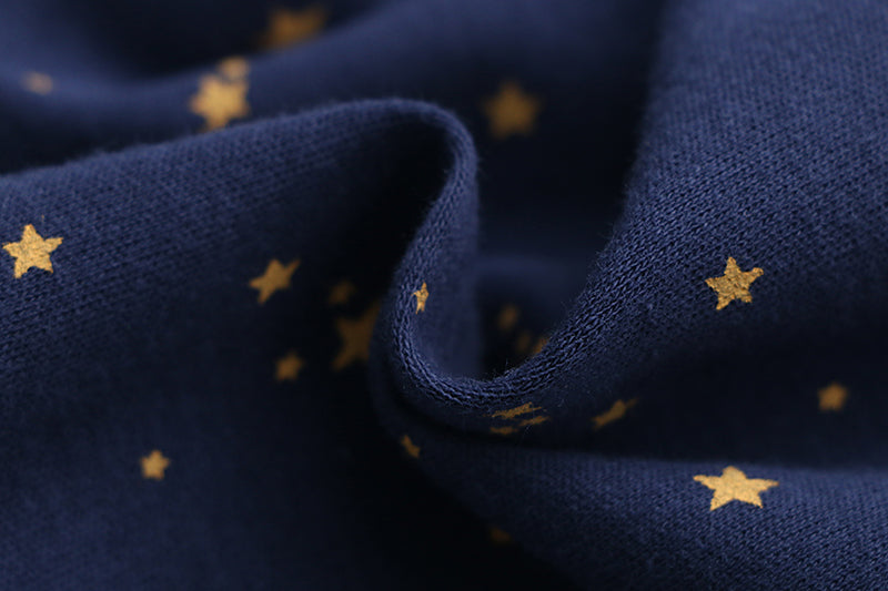 100% Organic Cotton Zip Footless Pajamas - Starry Sky