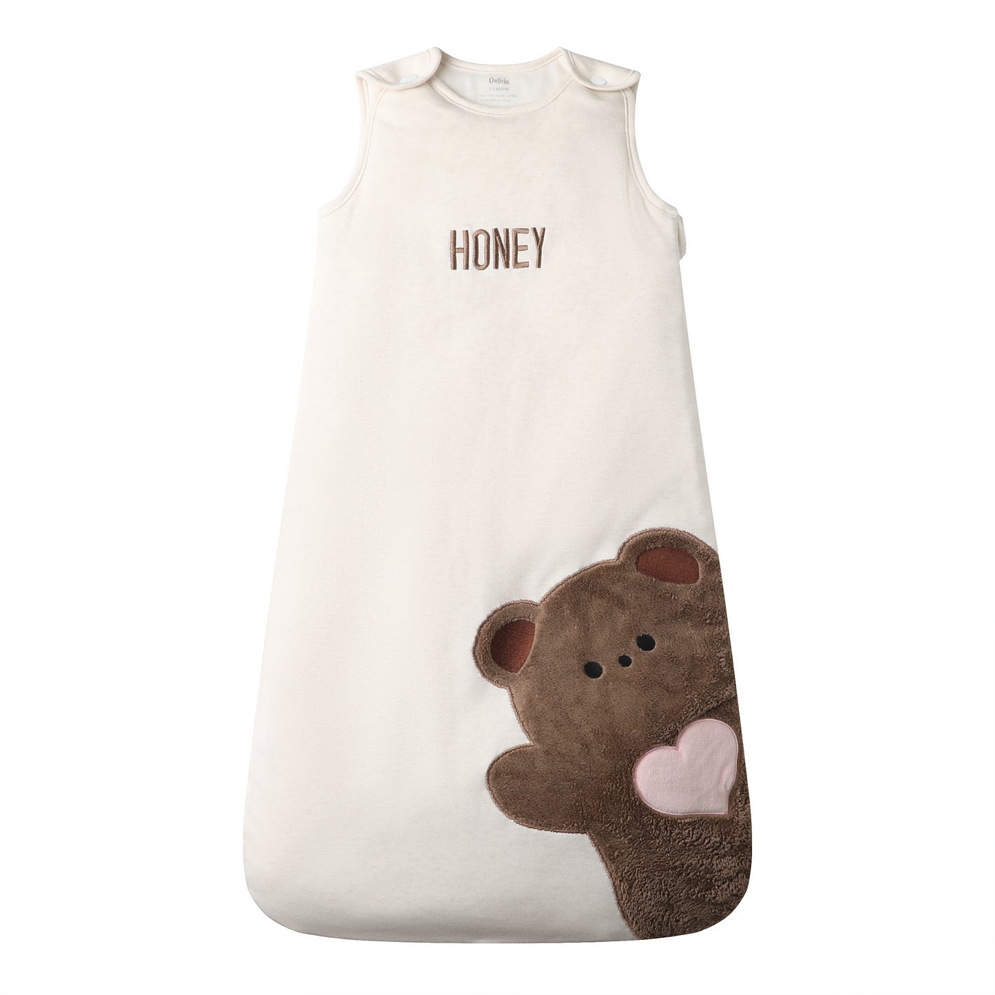 Organic Cotton Sleeping Bag 2.5 TOG Baby Sleep Sack - Brown Bear