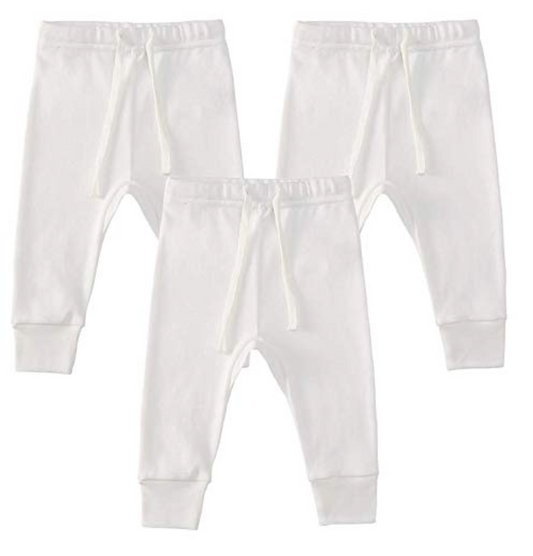 100% Cotton Joggers - 3 pack - Off-White