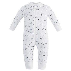 100% Cotton Footless Zip Pajamas - 2 pack - Blue Star & Gray Melange
