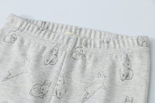 Load image into Gallery viewer, 100% Organic Cotton Toddler 2 Piece Pajama Set - Grey Rabbits