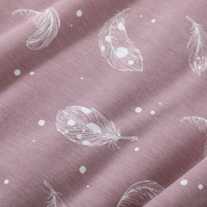 Owlivia Bamboo Rayon Baby Sleep Sack Unisex Sleeping Bag 1.0 TOG -Feather Mauve