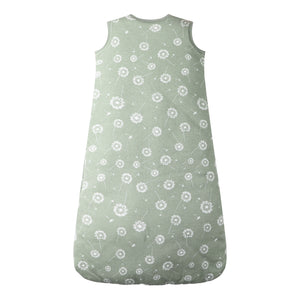 100% Organic Cotton 2.5tog Sleep Sack - Green Dandelion