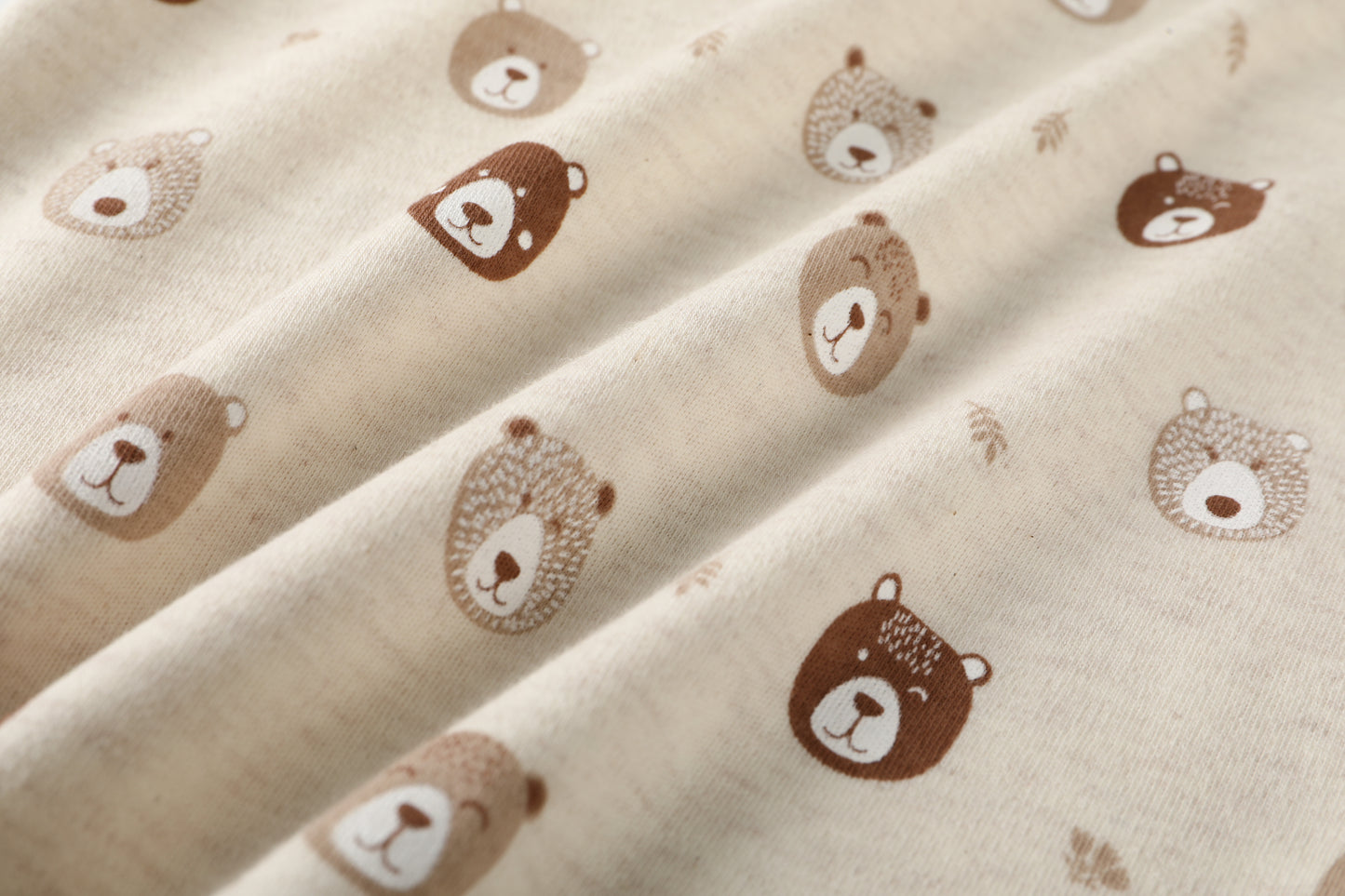 100% Organic Cotton Toddler 2 Piece Pajama Set -Mini Bears