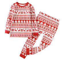 Load image into Gallery viewer, 100% Organic Cotton Toddler 2 Piece Pajama Set -Red Reindeer