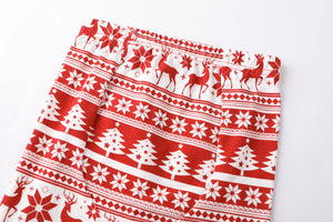 100% Organic Cotton Toddler 2 Piece Pajama Set -Red Reindeer