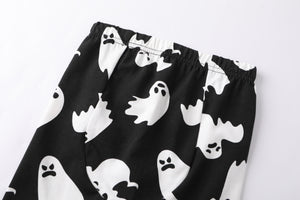 100% Organic Cotton Toddler 2 Piece Pajama Set -Halloween Ghosts