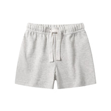 Load image into Gallery viewer, Organic Cotton Baby Shorts Toddler Summer Shorts - Olive &amp; Dark Grey &amp; Light Grey