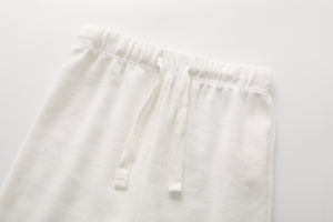 100% Cotton Footed Joggers - 2 pack - White & Grey Stripes