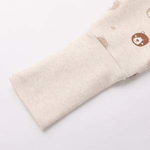 100% Organic Cotton 1.0 Tog Sleeping Bag with Legs Sleeveless Wearable Blanket- Mini Bears