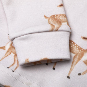 100% Organic Cotton Toddler 2 Piece Pajama Set - Deer