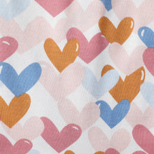 Load image into Gallery viewer, 100% Organic Cotton Toddler 2 Piece Pajama Set - Colorful Heart