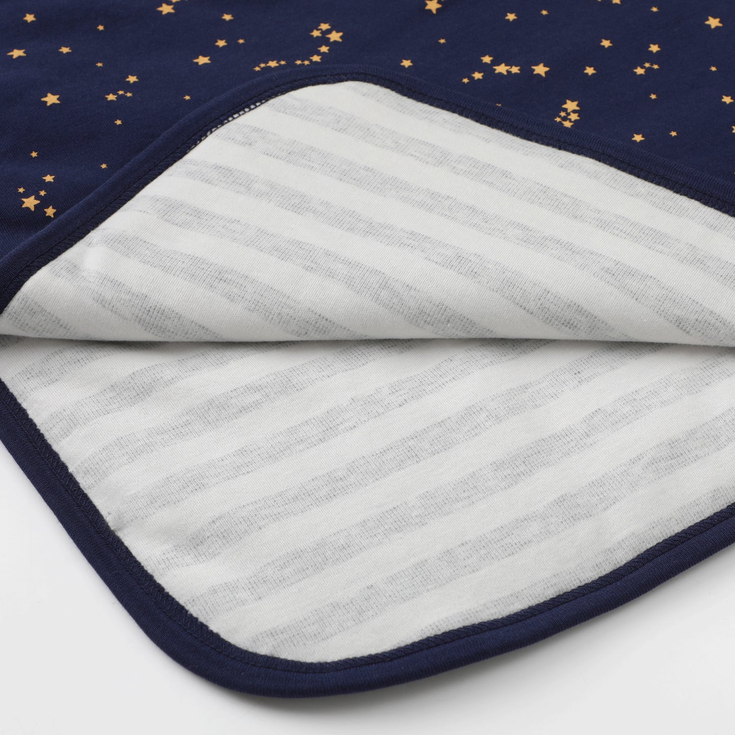 Owlivia Premium Organic Cotton Baby Blanket, Neutral Toddler Blanket with Soft Polyester Fill – Reversible Baby Infant Quilt 30"x40", Crib & Stroller Blanket(Starry Sky)