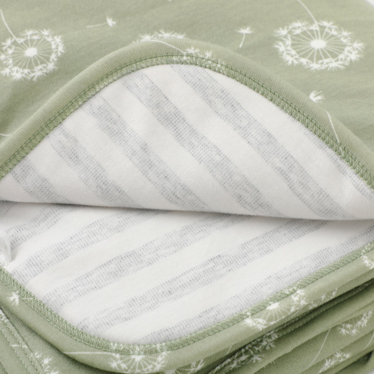 Owlivia Premium Organic Cotton Baby Blanket, Neutral Toddler Blanket with Soft Polyester Fill – Reversible Baby Infant Quilt 30"x40", Crib & Stroller Blanket(Dandelion)
