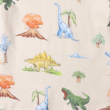 Load image into Gallery viewer, 100% Organic Cotton Toddler 2 Piece Pajama Set - Watercolor Dinosaur