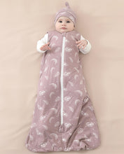 Load image into Gallery viewer, Owlivia Bamboo Rayon Baby Sleep Sack Unisex Sleeping Bag 1.0 TOG -Feather Mauve