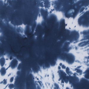 100% Organic Cotton Zip Footless Pajamas - Tie Dye Dark Navy