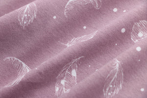 100% Organic Cotton 0.5tog Sleep Sack - Feather Mauve