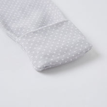 Load image into Gallery viewer, Bamboo &amp; Organic Cotton Blend Zip Footed Pajamas - White Dots