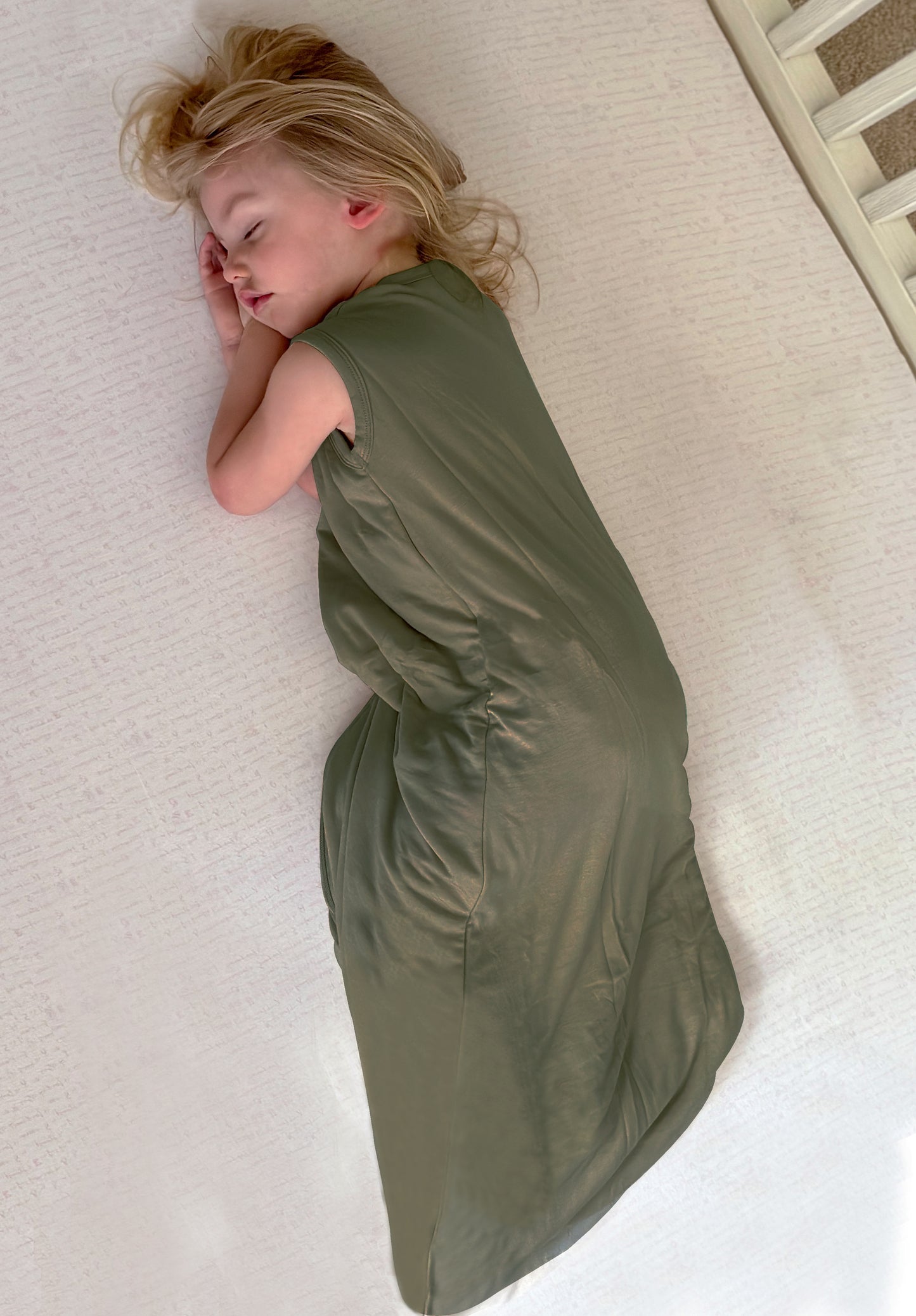 Owlivia Bamboo Rayon Baby Sleep Sack Unisex Sleeping Bag 1.0 TOG - Olive