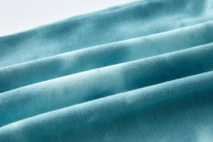 100% Organic Cotton Zip Footed Pajamas - Tie Dye Green