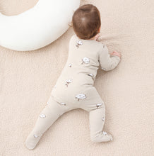 Load image into Gallery viewer, 100% Organic Cotton Zip Footed Pajamas -  Cotton Print