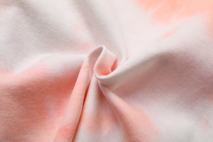 100% Organic Cotton Toddler Summer 2 Piece short sleeve Pajama Set - Pink Tie Dye
