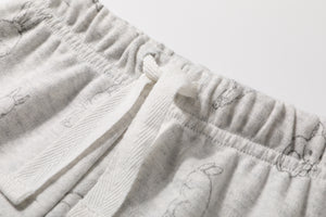 Organic Cotton Baby Shorts Toddler Summer Shorts - Olive & Dark Grey & Light Grey