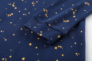 100% Organic Cotton Toddler 2 Piece Pajama Set - Starry Sky