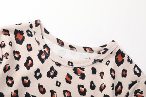 100% Organic Cotton Toddler 2 Piece Pajama Set - Leopard