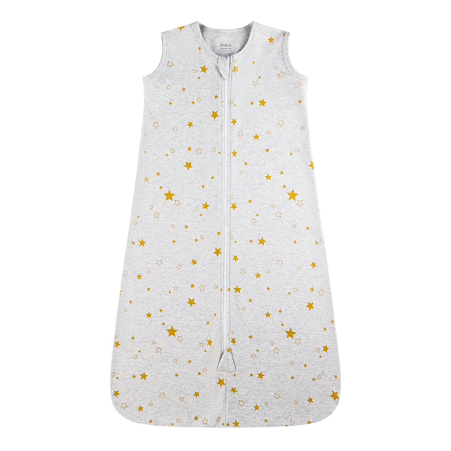 100% Organic Cotton 0.5tog Sleep Sack - Golden Star