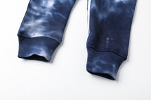 Load image into Gallery viewer, 100% Organic Cotton Zip Footless Pajamas - Tie Dye Dark Navy