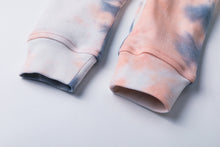 Load image into Gallery viewer, 100% Organic Cotton Zip Footless Pajamas - Tie Dye Black Pink