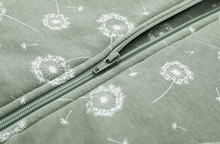 Load image into Gallery viewer, 100% Organic Cotton 2.5tog Sleep Sack - Green Dandelion
