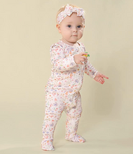 Load image into Gallery viewer, 100% Organic Cotton Zip Footed Pajamas -  Fruit