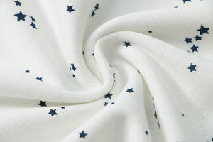 100% Organic Cotton Toddler 2 Piece Pajama Set - Blue Stars