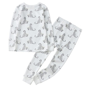 100% Organic Cotton Toddler 2 Piece Pajama Set - Cheetah