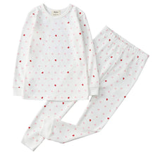 Load image into Gallery viewer, 100% Organic Cotton Toddler 2 Piece Pajama Set - Pink Hearts