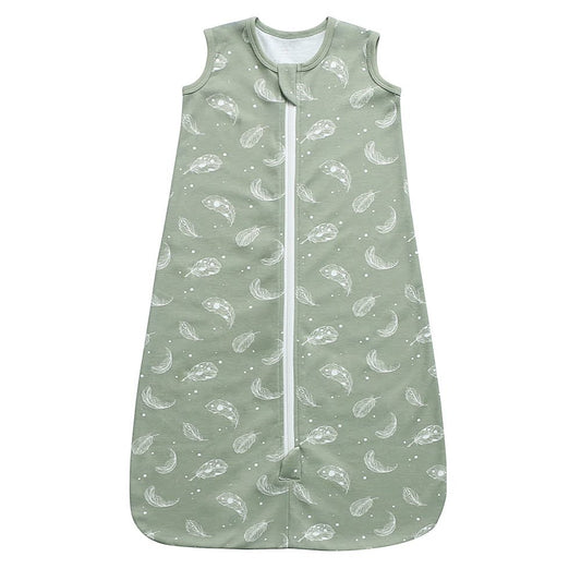 100% Organic Cotton 0.5tog Sleep Sack - Sage Feather